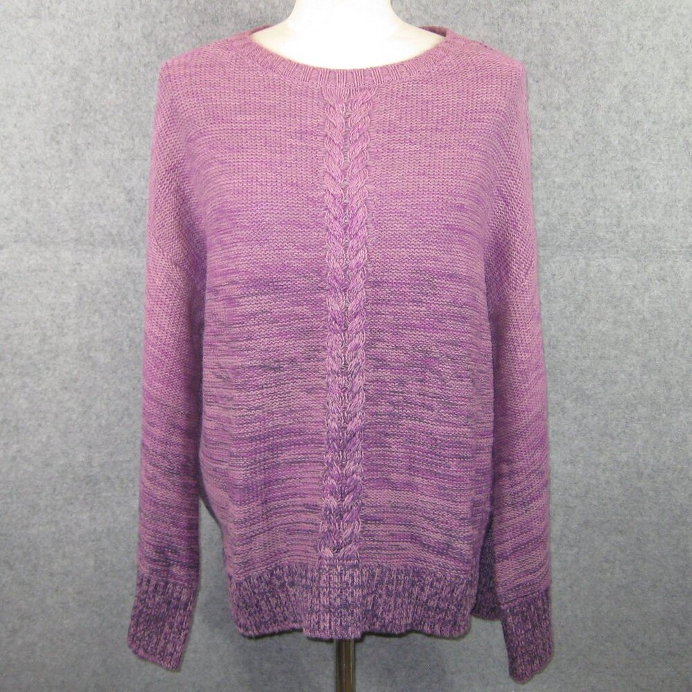 Style & Co Sweater Sz L Purple